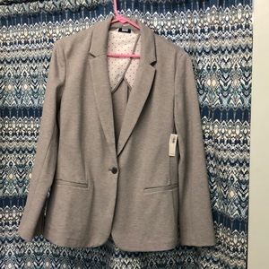 Heather Grey Blazer Large NWT